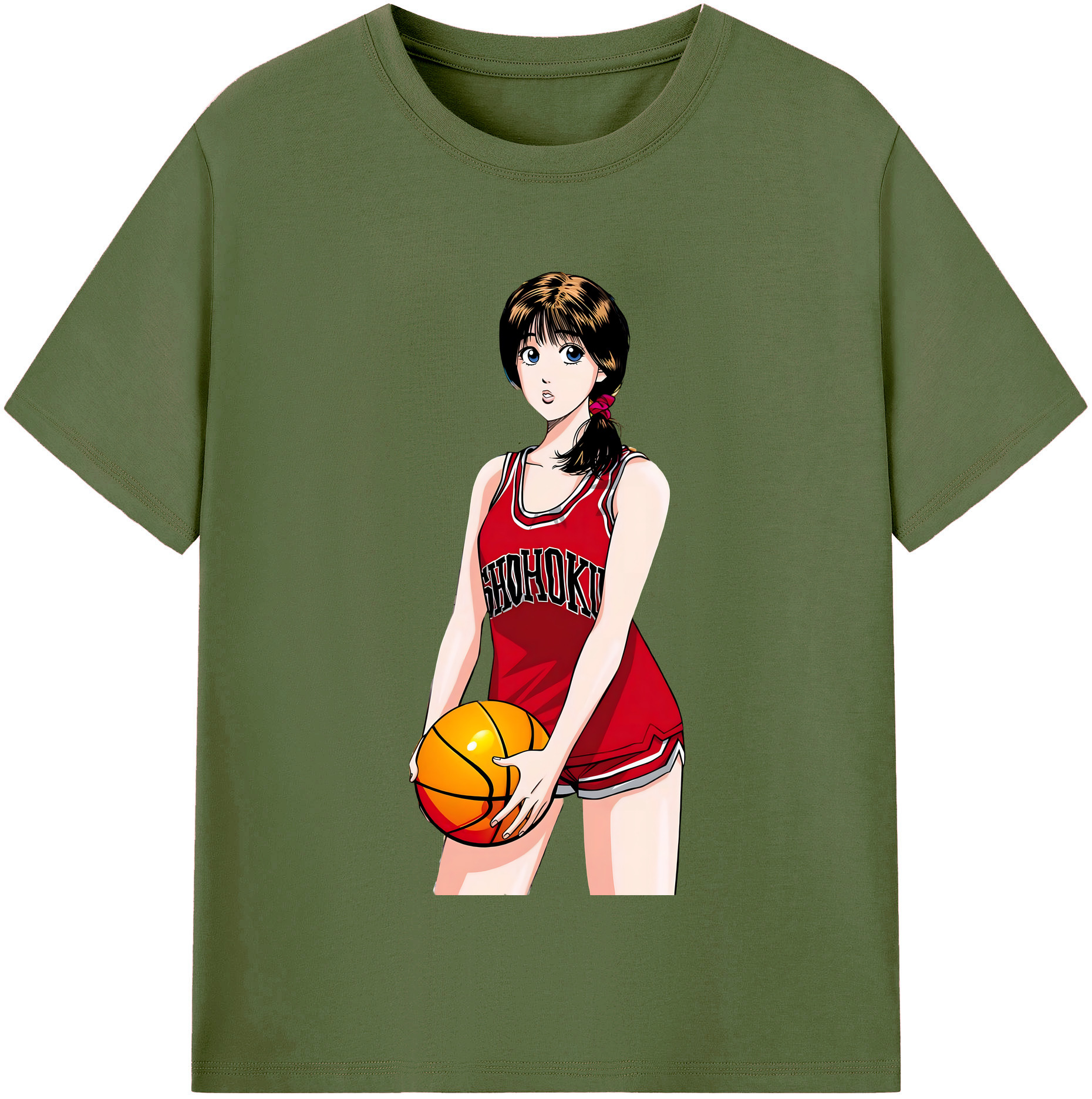 SLAM DUNK／スラムダンク 綿100％半袖Tシャツ（フロントプリント）